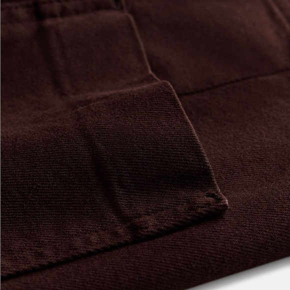 Zara Burgundy Wide Leg Pants - Picture 12 of 12